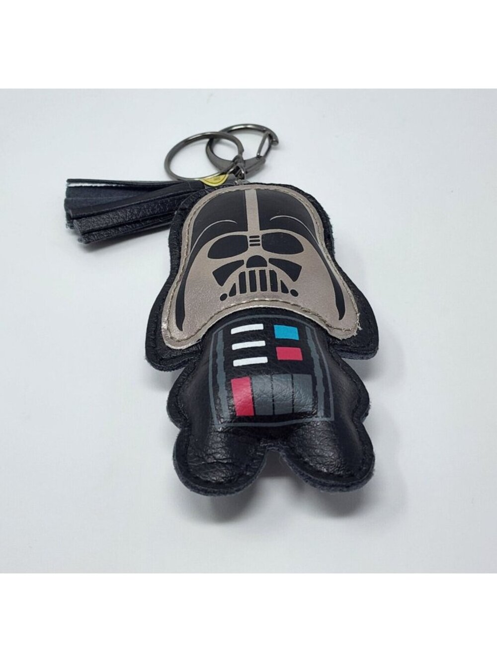 Lucas Film Darth Vader Leather Plush Keyring Keychain 4" Vintage - Picture 2 of 5